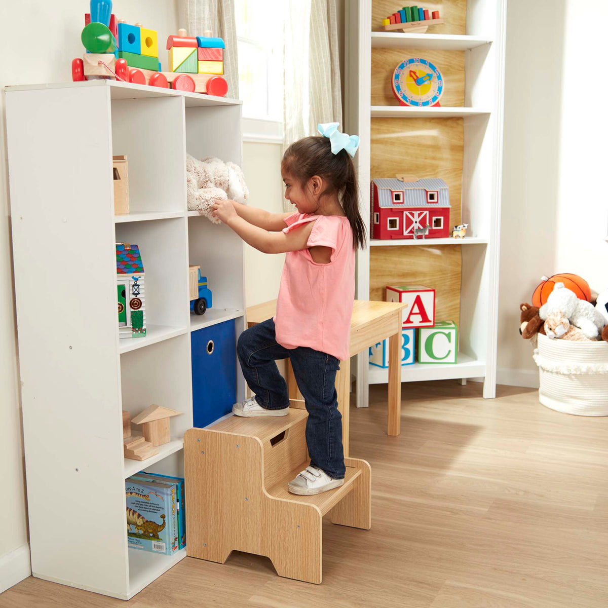 Wooden Step Stool - Natural