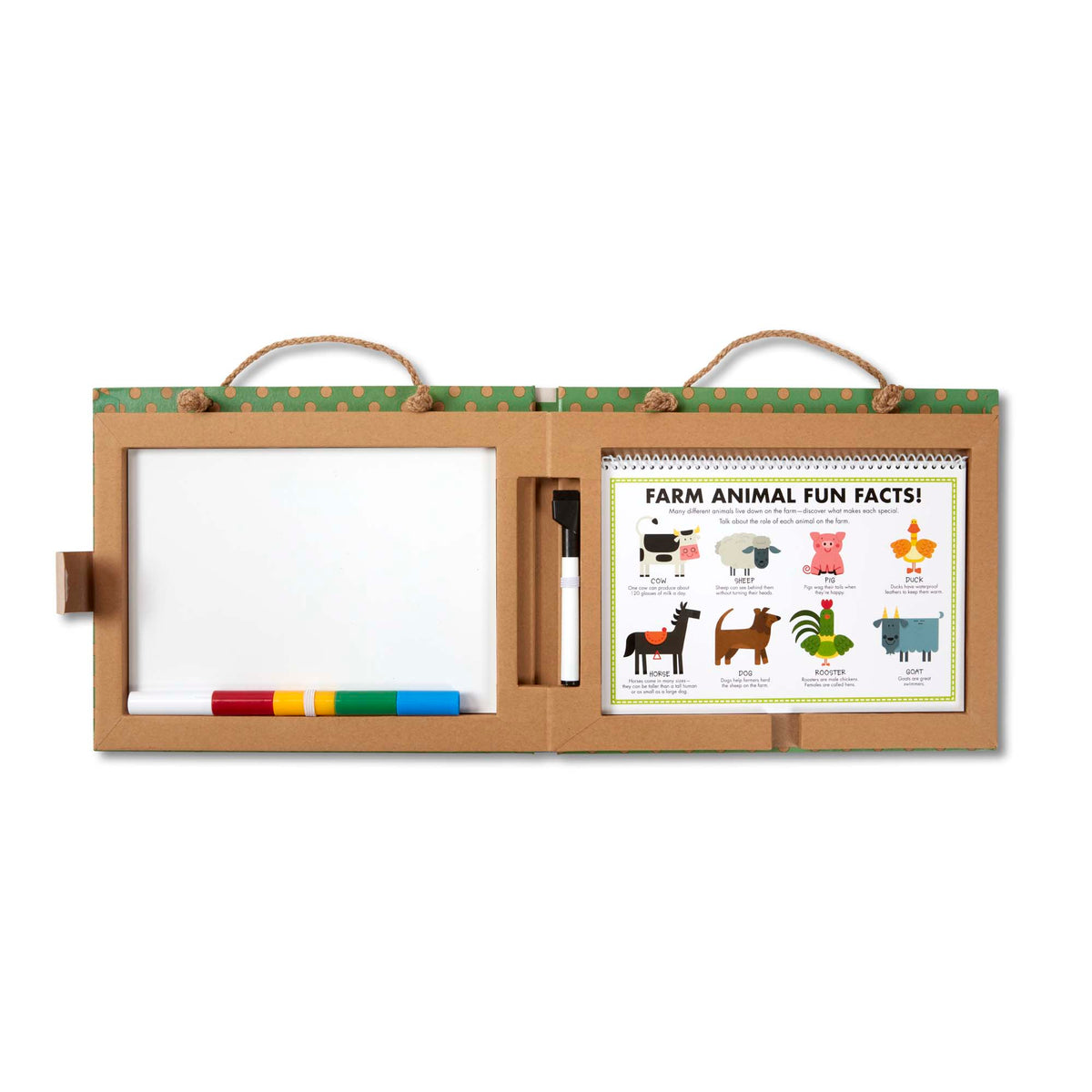 Natural Play: Play, Draw, Create Reusable Drawing & Magnet Kit – Farm