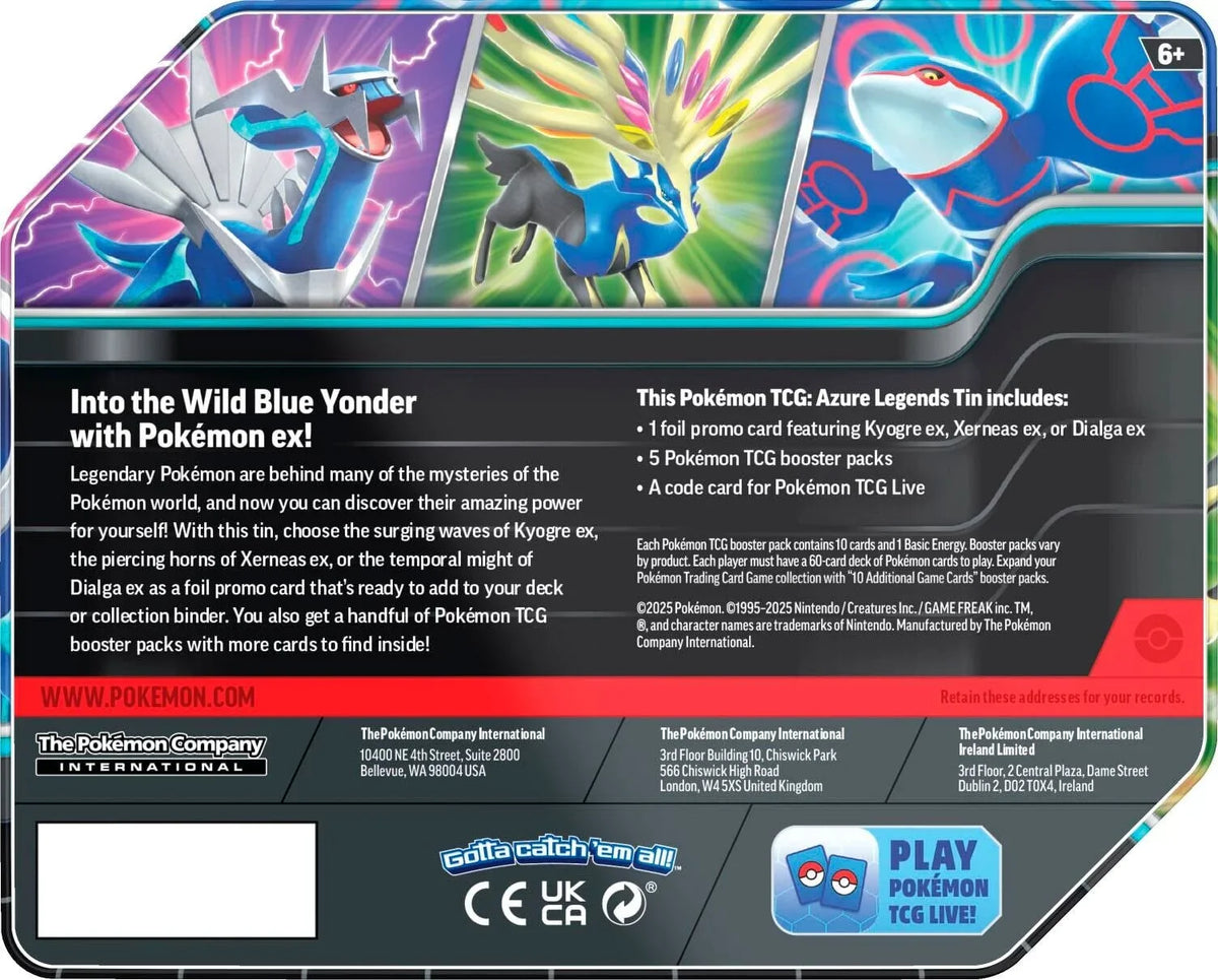 Pokemon TCG: Azure Legends: Tin - Dialga