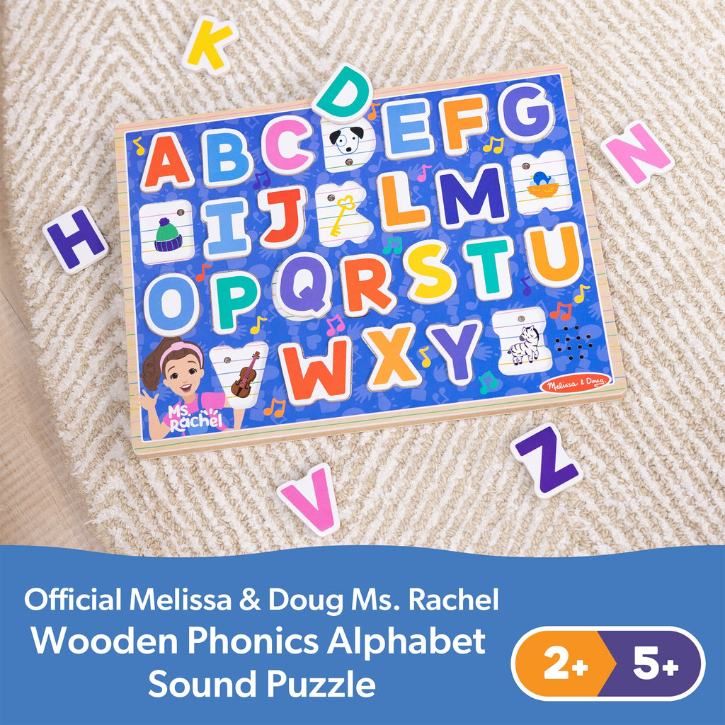 Ms. Rachel™  Wooden Phonics Alphabet Sound Puzzle - 26 Pieces