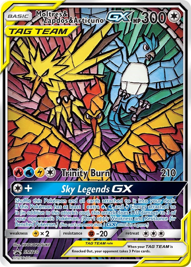 Moltres & Zapdos & Articuno GX - SM210