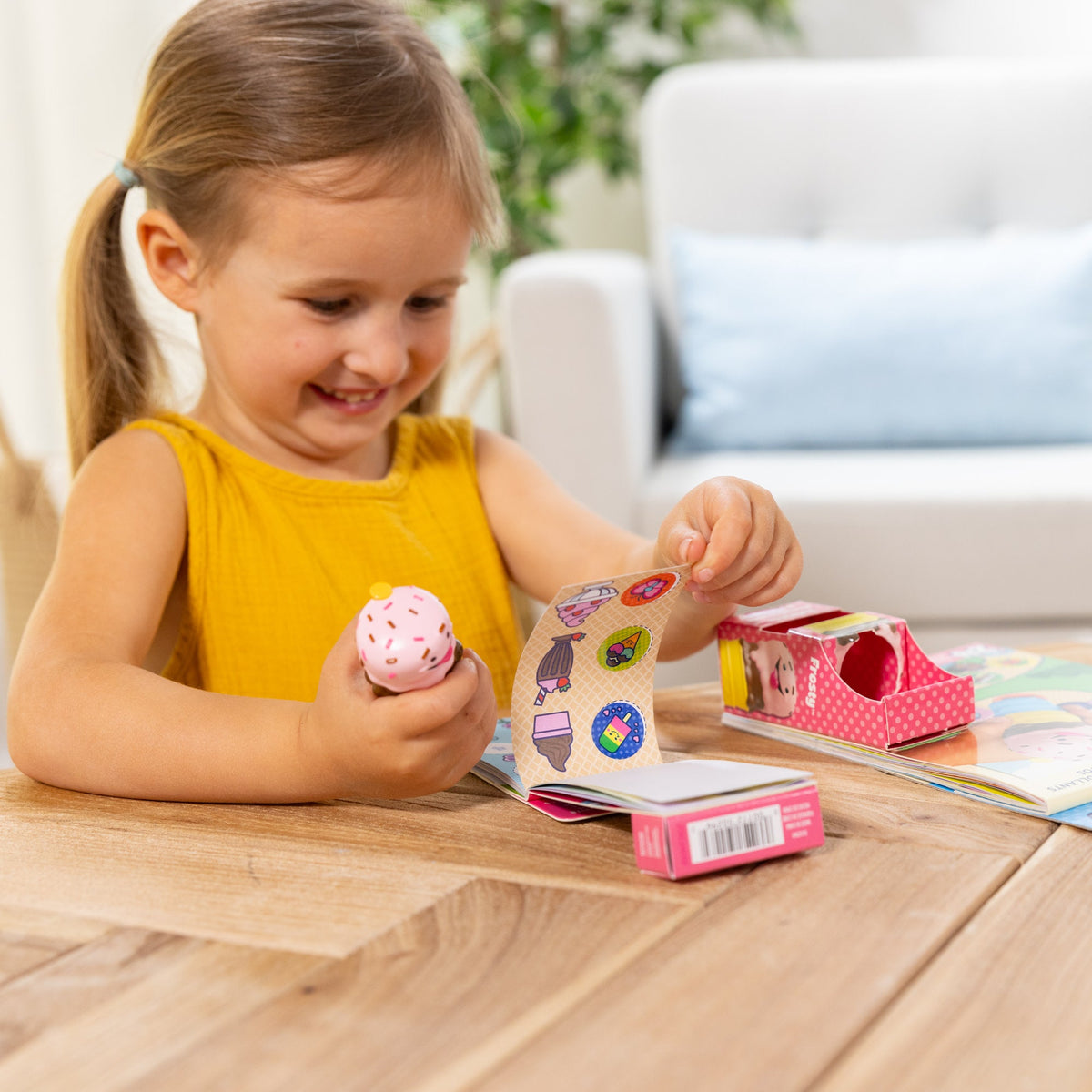 Sticker WOW!™ Ice Cream Bundle: Activity Pad & Sticker Stamper + Mini Activity Pad and 200 Refill Stickers