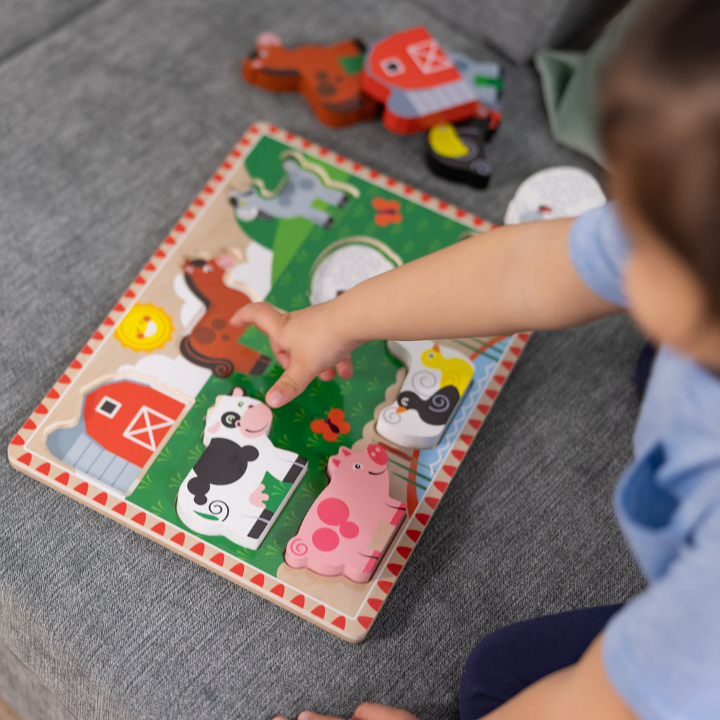 Farm Animals Chunky Puzzle - 8 Pieces