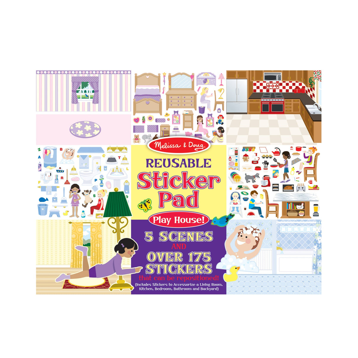 Reusable Sticker Pad - Play House!