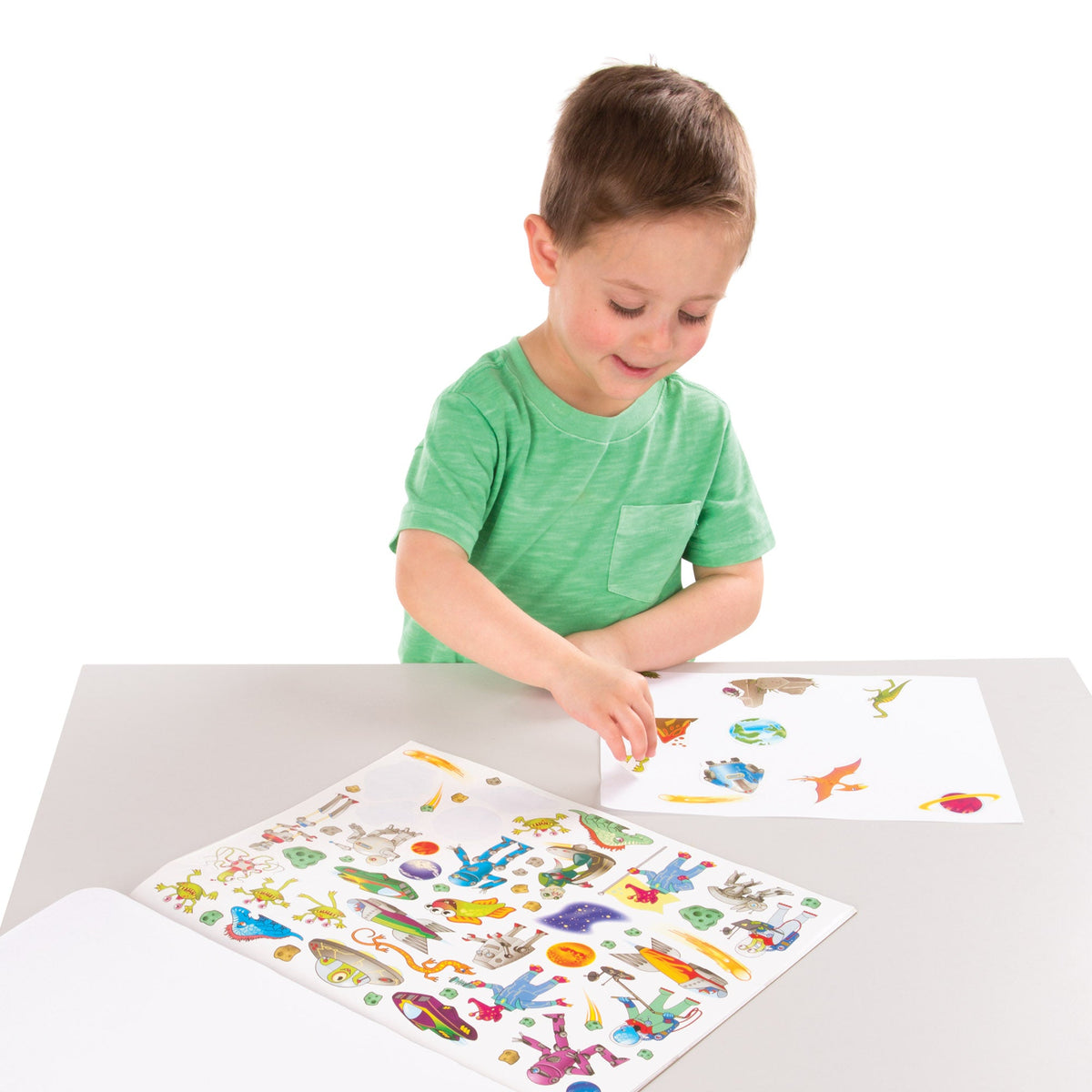 Sticker Collection - Dinosaurs, Vehicles, Space, and More