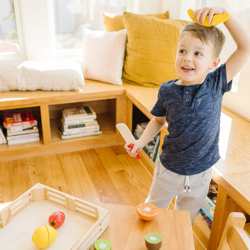 Wooden Cutting Fruit Play Food