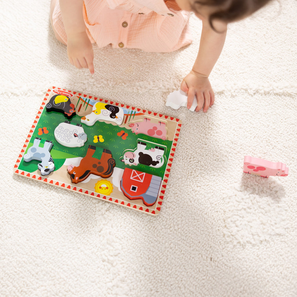 Farm Animals Chunky Puzzle - 8 Pieces