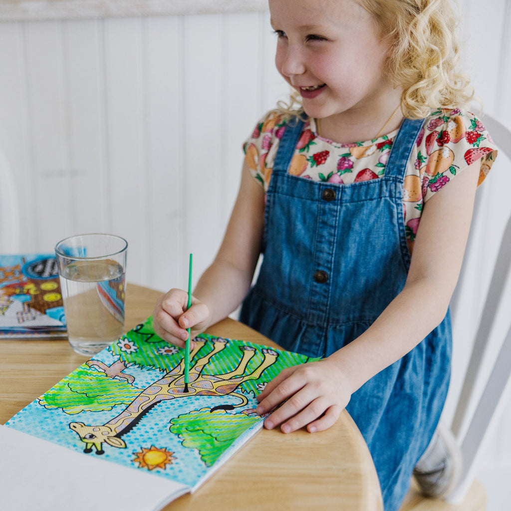 My First Paint with Water 3-Pack: Animals, Vehicles, Multi-Themed