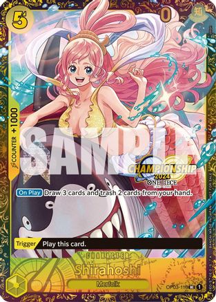 Shirahoshi (October Championship 2024 Online Regional) (OP03-116) - One Piece Promotion Cards Foil