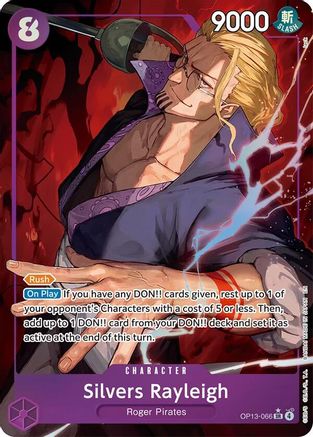 Silvers Rayleigh (Alternate Art) (OP13-066) - Carrying On His Will Foil