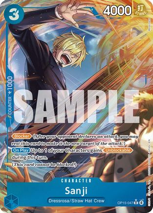 Sanji (OP15-047) (Alternate Art) (OP15-047) - Adventure on Kami's Island Foil