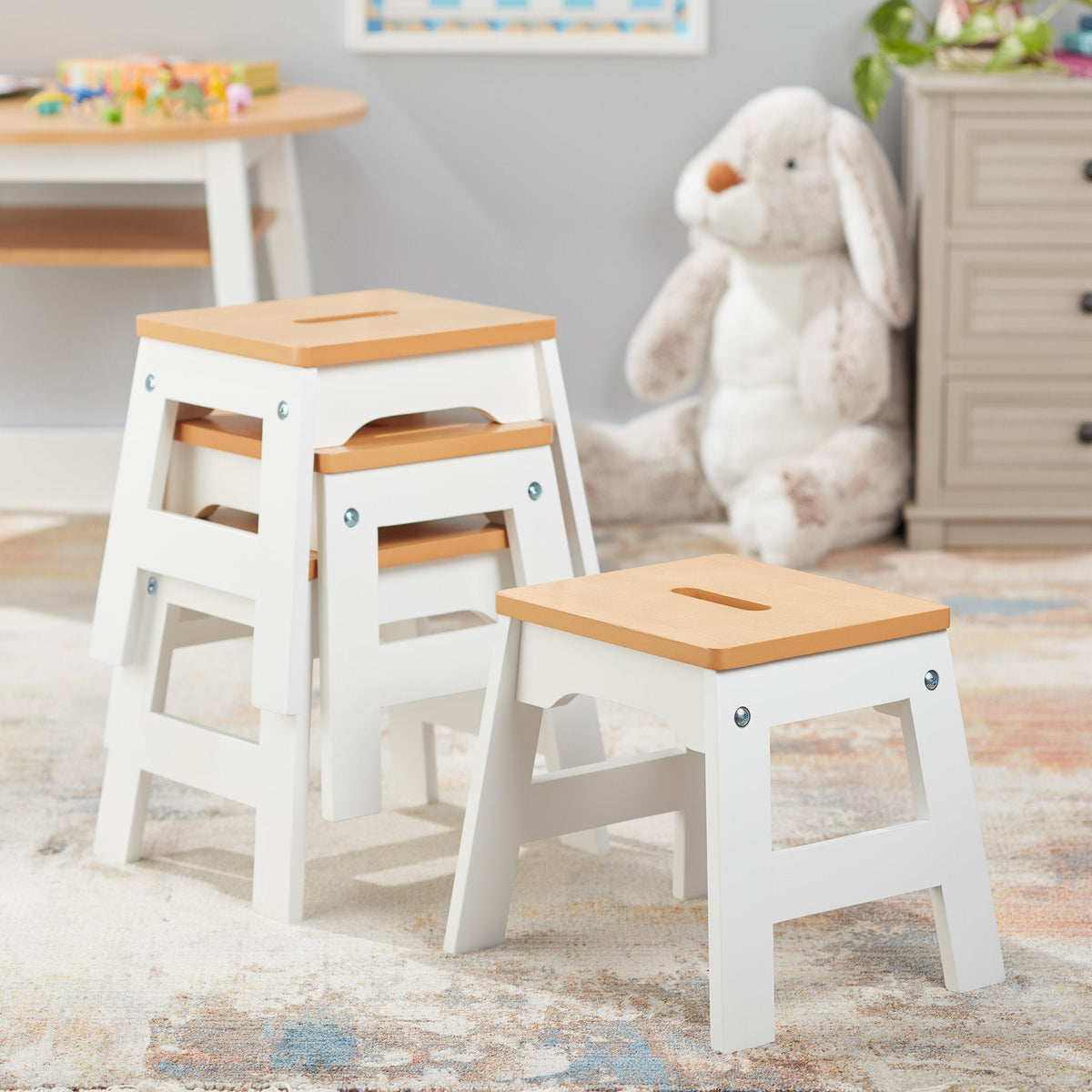 Wooden Stools – Set of 4