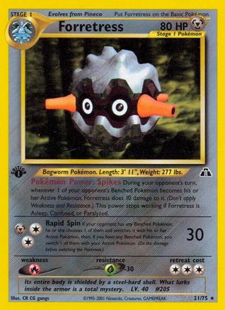 Forretress (21) 021/75 [Neo Discovery]  - 1st Edition