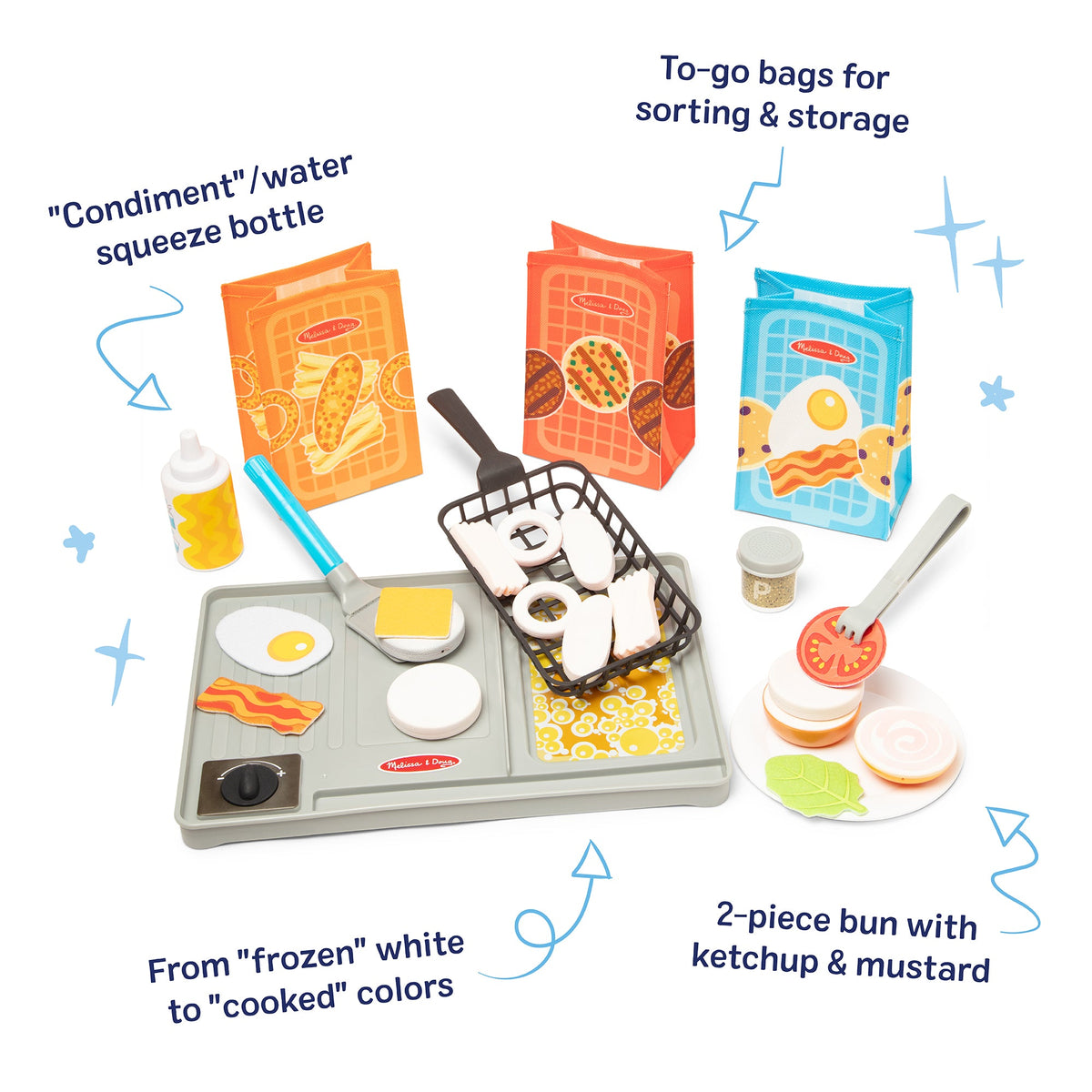 Flip & Fry Grill Play Set with Color Changing Water WOW!