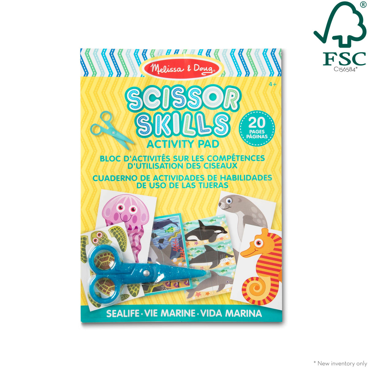 Sea Life Scissor Skills Activity Pad