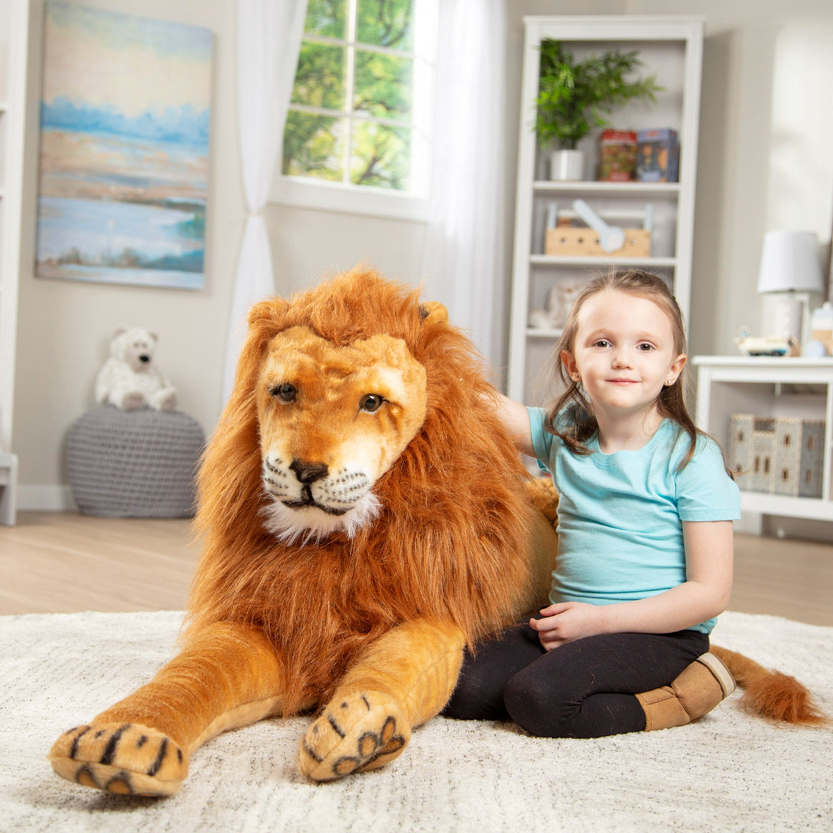 Lion Lifelike Plush Stuffed Animal