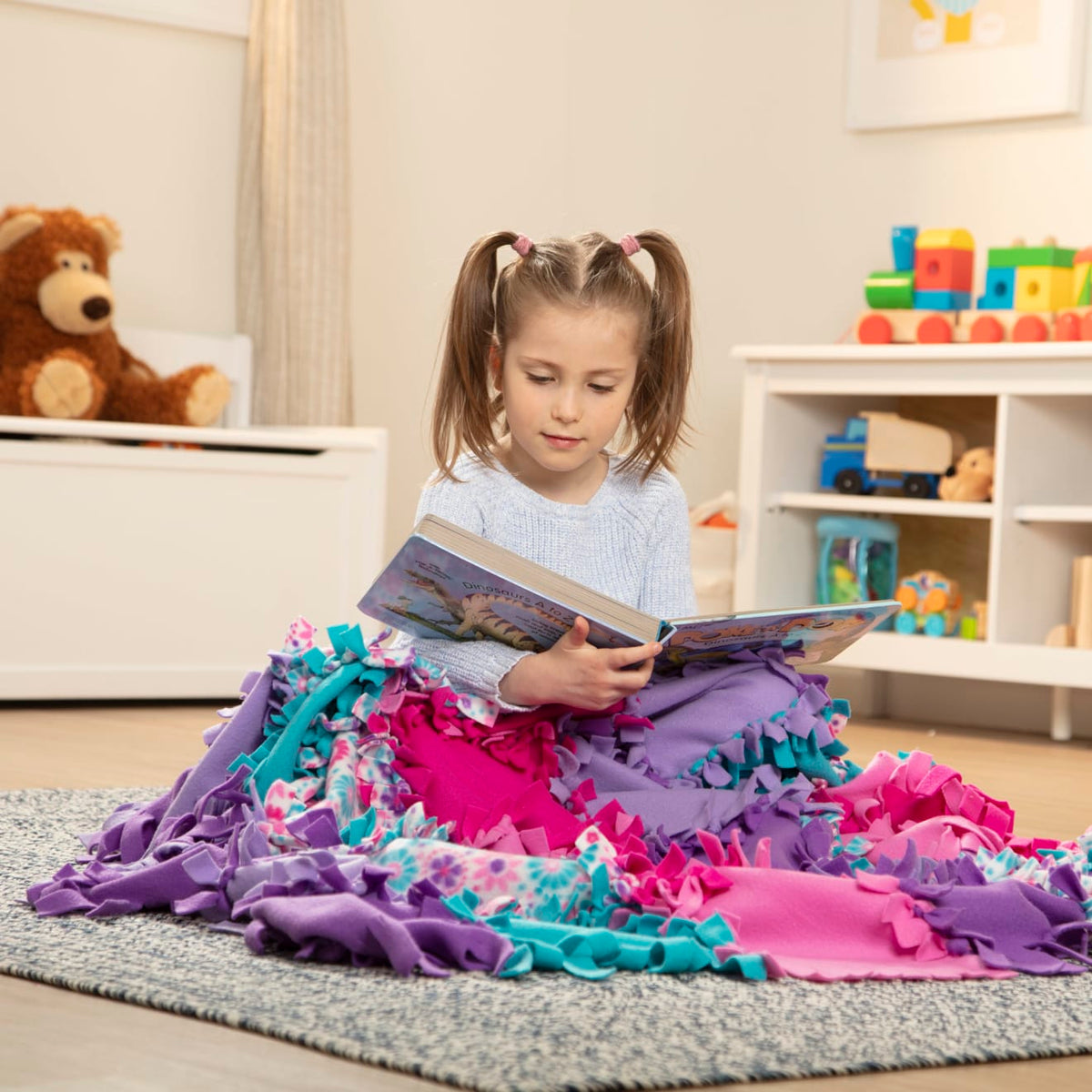 Created by Me! Flower Fleece Quilt