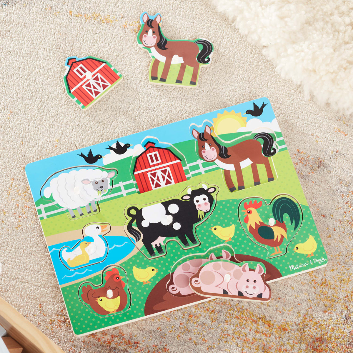 Farm Peg Puzzle - 8 pieces