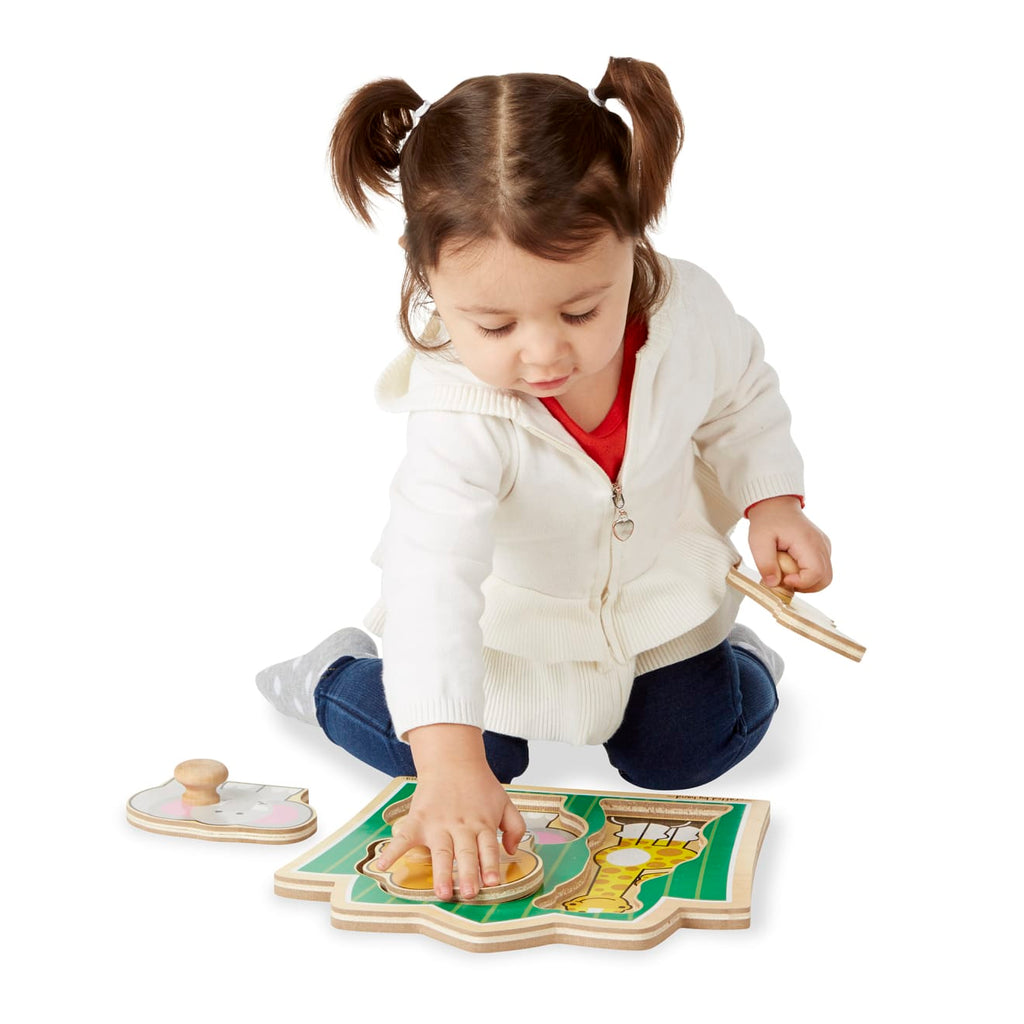 Jungle Friends Jumbo Knob Puzzle - 3 Pieces