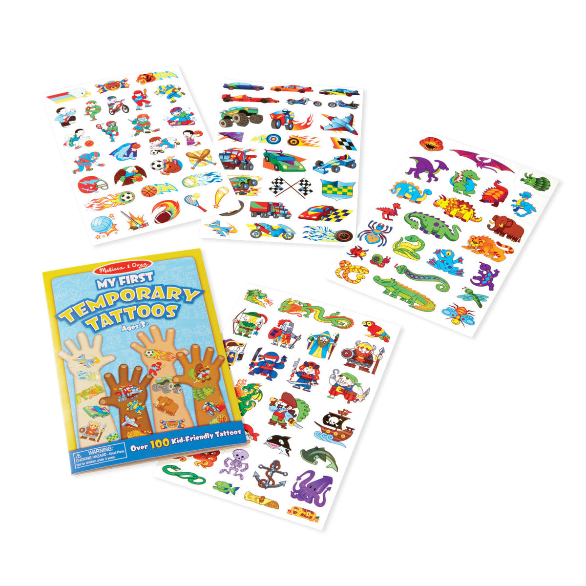 My First Temporary Tattoos: 100+ Kid-Friendly Tattoos - Adventure, Creatures, Sports, and More