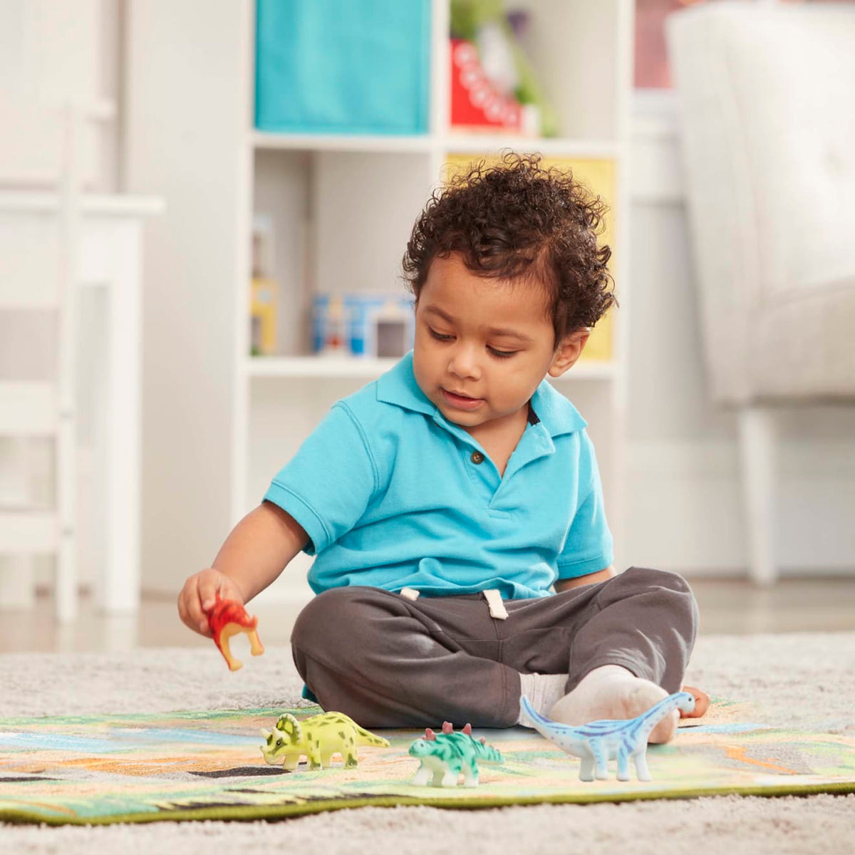 Prehistoric Playground Dinosaur Rug