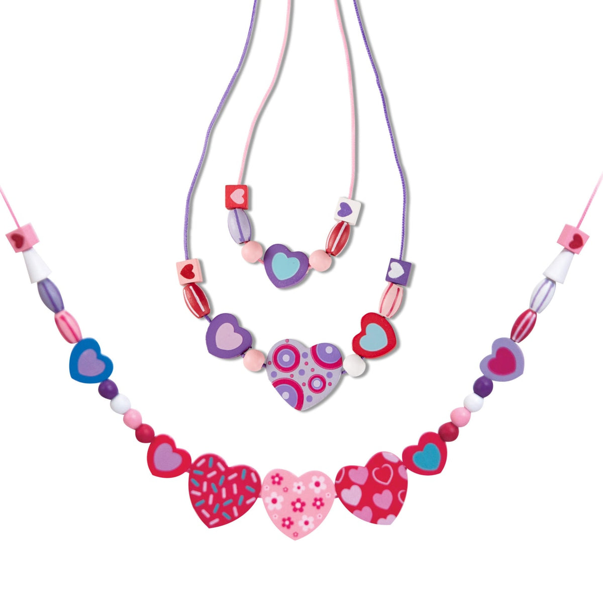 Created by Me! Heart Beads Wooden Bead Kit