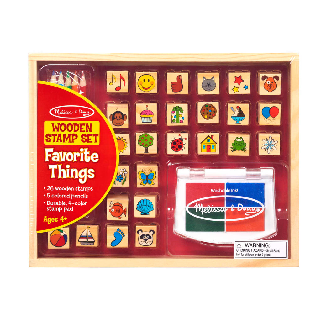 Wooden Favorite Things Stamp Set