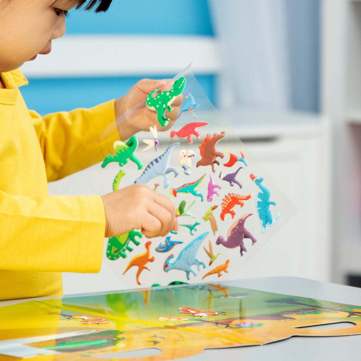 Puffy Sticker Play Set 3-Pack: Safari, Dinosaur, Ocean