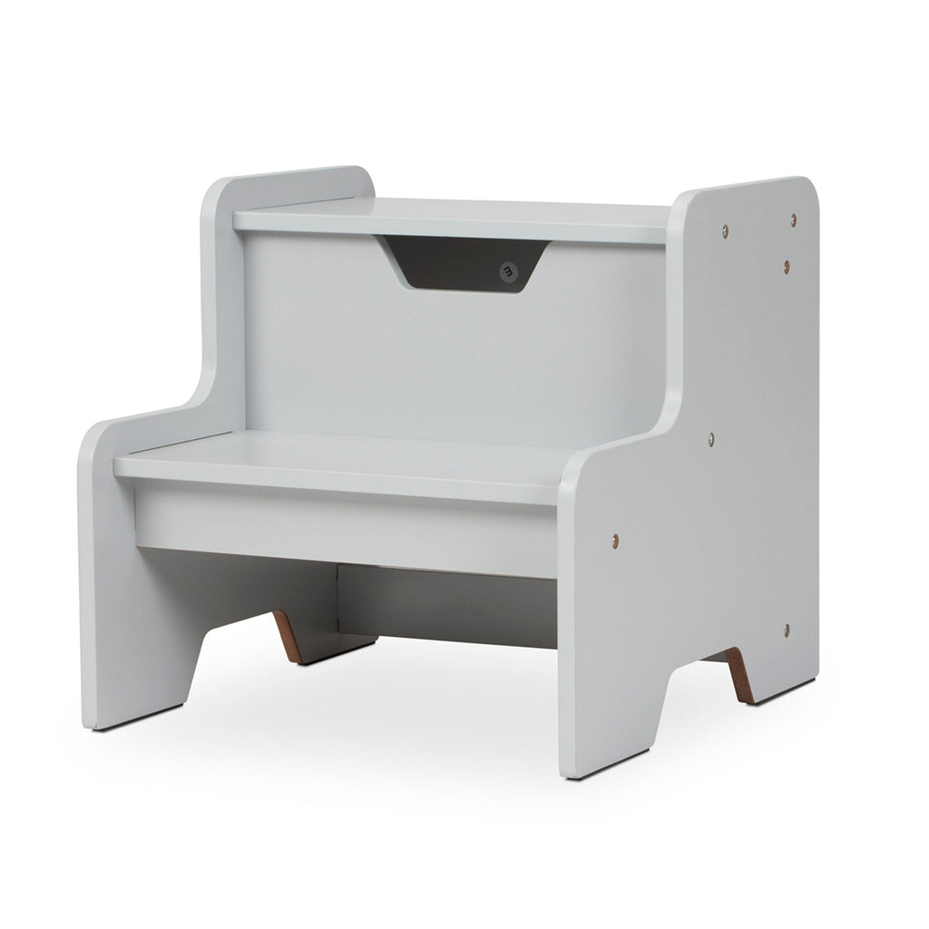 Wooden Step Stool – Gray