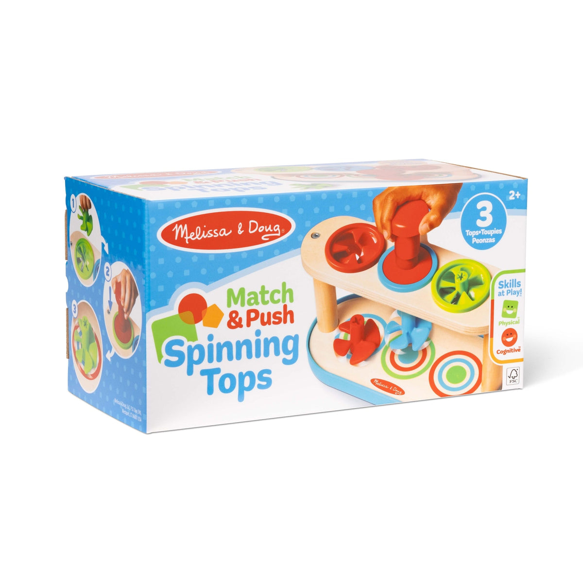 Match & Push Spinning Tops