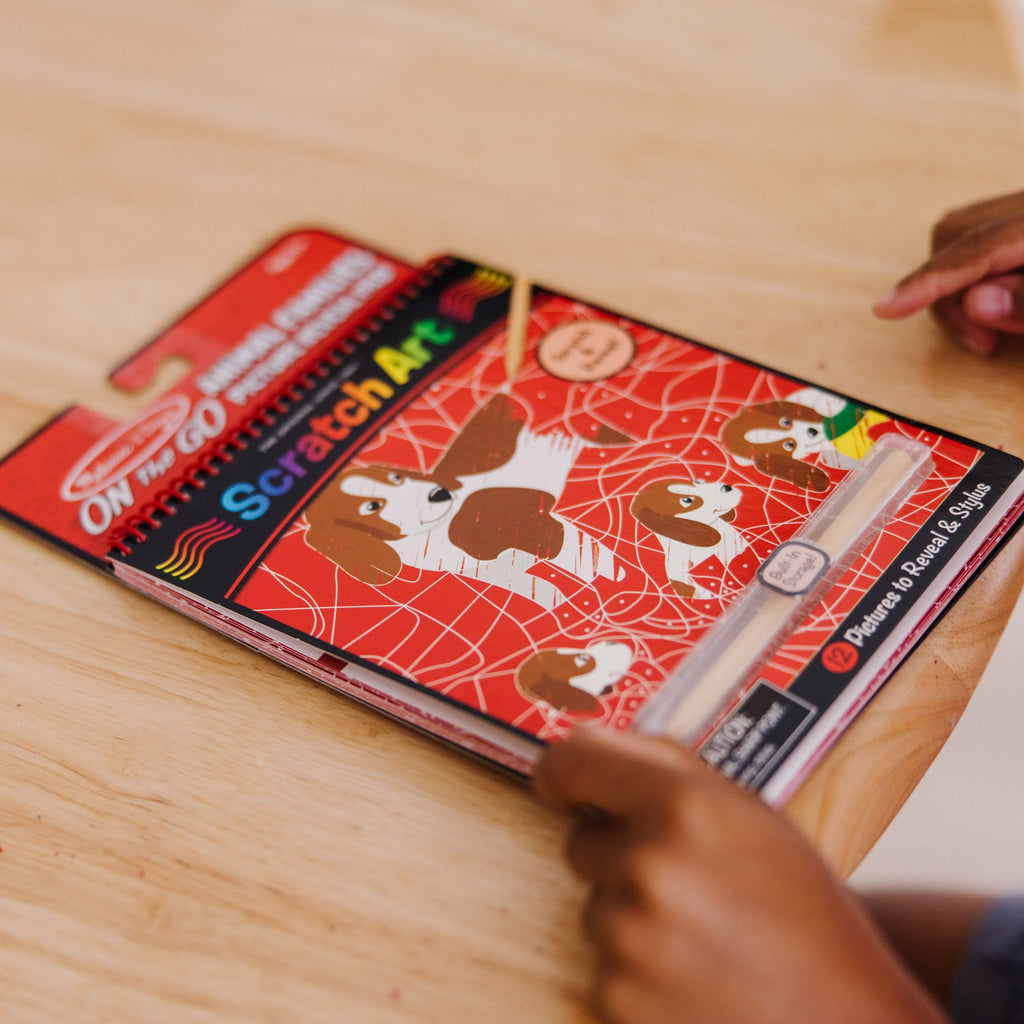 On the Go Scratch Art Color Reveal Pad - Animal Families